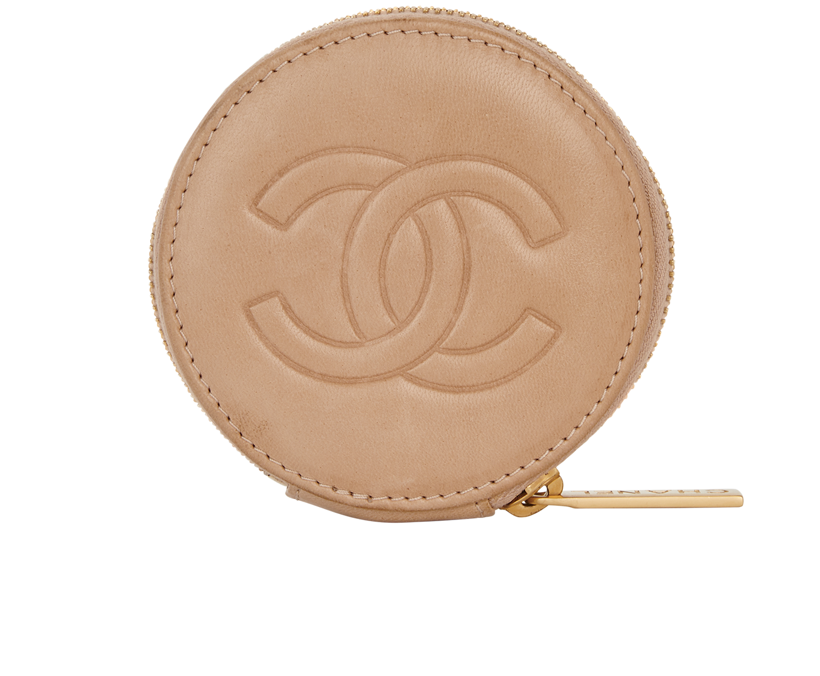 Chanel Camellia Coin Purse, &pound;250, Accessories, Beige, Leather, Back view